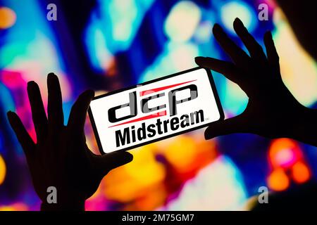 Brésil. 7th janvier 2023. Dans cette illustration, le logo DCP Midstream Partners s'affiche sur l'écran d'un smartphone. (Credit image: © Rafael Henrique/SOPA Images via ZUMA Press Wire) Banque D'Images