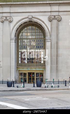 Tower City Centre, une icône de Cleveland, contient des bureaux, hôtel, casino, centre commercial et centre de transport. Le monument de 15 hectares a été construit en 1923-1962. Banque D'Images