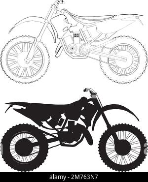 Vecteur moto-cross Illustration de Vecteur