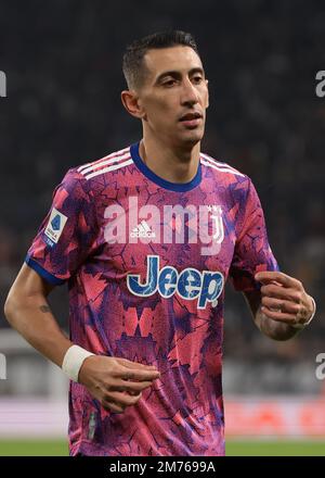 Turin, Italie. 7th janvier 2023. Angel Di Maria de Juventus pendant le match de la série A au stade Allianz, à Turin. Crédit photo à lire: Jonathan Moscrop/Sportimage crédit: Sportimage/Alay Live News Banque D'Images