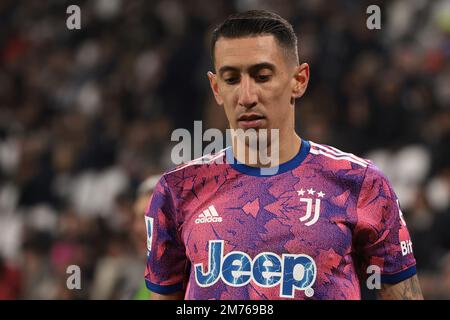 Turin, Italie. 7th janvier 2023. Angel Di Maria de Juventus pendant le match de la série A au stade Allianz, à Turin. Crédit photo à lire: Jonathan Moscrop/Sportimage crédit: Sportimage/Alay Live News Banque D'Images