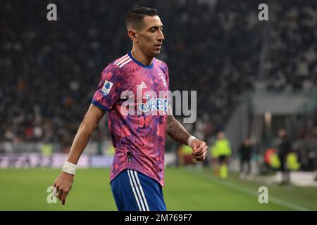 Turin, Italie. 7th janvier 2023. Angel Di Maria de Juventus pendant le match de la série A au stade Allianz, à Turin. Crédit photo à lire: Jonathan Moscrop/Sportimage crédit: Sportimage/Alay Live News Banque D'Images