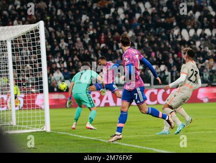 Turin, Italie. 07th janvier 2023. Lors de la série A italienne, match de football entre Juventus FC et Udinese Calcio le 07 janvier 2023 au stade Allianz, Turin, Italie. Photo Nderim Kaceli crédit: Live Media Publishing Group/Alay Live News Banque D'Images