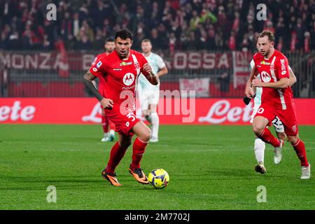 Monza, Italie. 07th janvier 2023. Andrea Petagna (AC Monza) pendant l'AC Monza vs Inter - FC Internazionale, italie football série A match à Monza, Italie, 07 janvier 2023 crédit: Agence de photo indépendante/Alamy Live News Banque D'Images