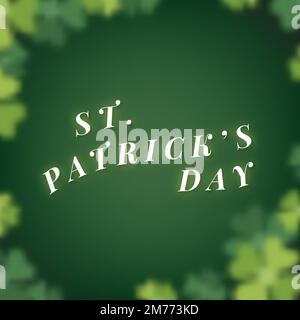 Saint-Patrick&#39;s vecteur de bannière de jour Illustration de Vecteur