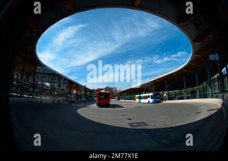 Chester bus Interchange, Chester, Angleterre. Banque D'Images