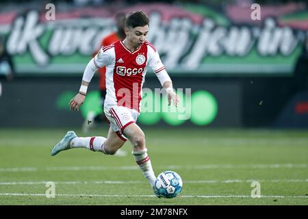 NIJMEGEN - Francisco Conceicao d'Ajax lors du match de première ligue des pays-Bas entre NEC et Ajax à de Goffert sur 8 janvier 2023 à Nimègue, pays-Bas. ANP MAURICE VAN STONE Banque D'Images