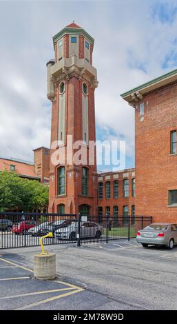 Le Tower Press Building, qui est maintenant une communauté d'artistes, a été construit en 1907 comme le H. Black Garment Factory Building, puis vendu à Tower Press. Banque D'Images