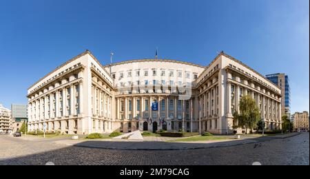 Une photo du Ministère de l'intérieur, à Bucarest. Banque D'Images