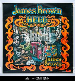 LP Cover of Hell, l'album studio 38th de James Brown, sorti en 1974 Banque D'Images