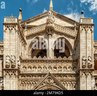 Porte du pardon Cathédrale de Tolède, Espagne Banque D'Images