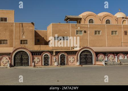 Monastère de Saint Pishoy (Bishoi) à Wadi El Natrun, Égypte Banque D'Images