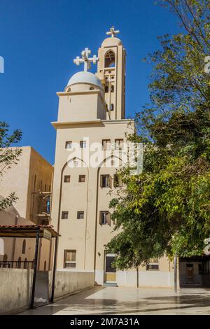 Église du monastère de Saint Pishoy (Bishoi) à Wadi El Natrun, Égypte Banque D'Images