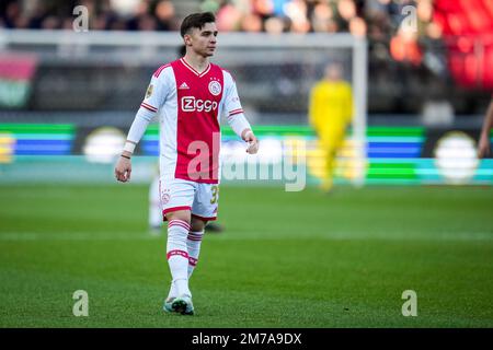 NIJMEGEN, PAYS-BAS - JANVIER 8: Francisco Conceicao d'Ajax pendant le match néerlandais Eredivisie entre N.C.A. Nijmegen et Ajax au Goffertstadion sur 8 janvier 2023 à Nimègue, pays-Bas (photo de René Nijhuis/Orange Pictures) crédit: Orange pics BV/Alay Live News Banque D'Images