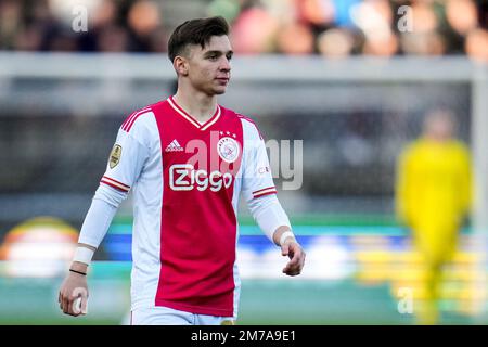 NIJMEGEN, PAYS-BAS - JANVIER 8: Francisco Conceicao d'Ajax pendant le match néerlandais Eredivisie entre N.C.A. Nijmegen et Ajax au Goffertstadion sur 8 janvier 2023 à Nimègue, pays-Bas (photo de René Nijhuis/Orange Pictures) crédit: Orange pics BV/Alay Live News Banque D'Images