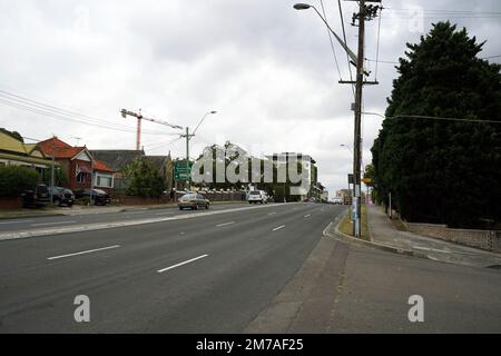 Kogarah, Nouvelle-Galles du Sud - Australie - 19-12-2019: Princes Highway à Kogarah, une banlieue sud de Sydney. Banque D'Images