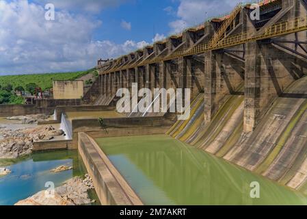 barrage fluvial à l'ouest du bengale Banque D'Images