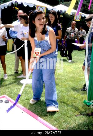 Tiffani Amber Theissen participant à l'événement de la Fondation Pediatrics AIDS en tant que « héros » en 1997 Credit: Ron Wolfson / MediaPunch Banque D'Images