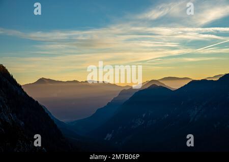 Randonnée Križ - Stenar - Bovški gamsovec, alpes juliennes, Slovénie Banque D'Images