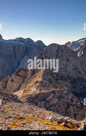 Randonnée Križ - Stenar - Bovški gamsovec, alpes juliennes, Slovénie Banque D'Images