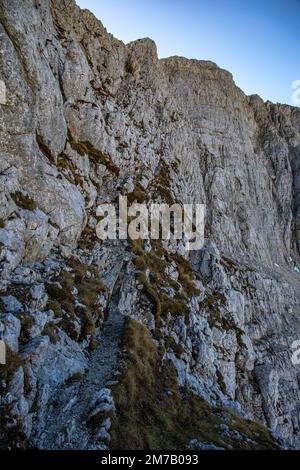 Randonnée Križ - Stenar - Bovški gamsovec, alpes juliennes, Slovénie Banque D'Images