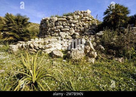 Talaiòtico Poblado de Es claper des Gegant. .Capdepera.Comarca de Llevant. Mallorca. Baleares.España. Banque D'Images