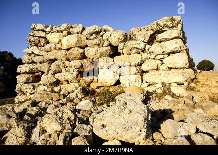 Talaiòtico Poblado de Capocorb Vell (Edad de bronce). Llucmajor.Comarca de Migjorn. Mallorca. Baleares.España. Banque D'Images