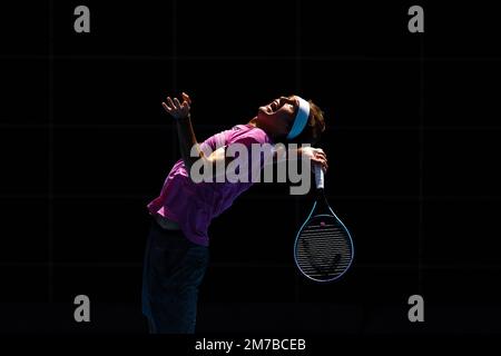 Melbourne, Australie. 09th janvier 2023. Melbourne Park 9 janvier 2023. ALEXANDER ZVEREV (GER) pendant la pratique à l'Open d'Australie de 2023. Credit: Corleve/Alamy Live News Credit: Corleve/Alamy Live News Banque D'Images