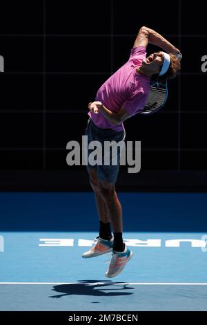 Melbourne, Australie. 09th janvier 2023. Melbourne Park 9 janvier 2023. ALEXANDER ZVEREV (GER) pendant la pratique à l'Open d'Australie de 2023. Credit: Corleve/Alamy Live News Credit: Corleve/Alamy Live News Banque D'Images