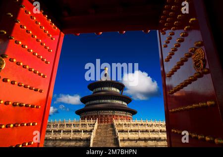 Temple du Ciel, Beijing, Chine Banque D'Images