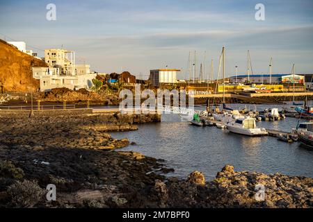 Der Hafen à la Restinga, El Hierro, Kanarische Inseln, Espagnol | la Restinga port, El Hierro, Iles Canaries, Espagne Banque D'Images