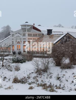 Une photo de la serre au château de Gripsholm à Mariefred, en Suède Banque D'Images