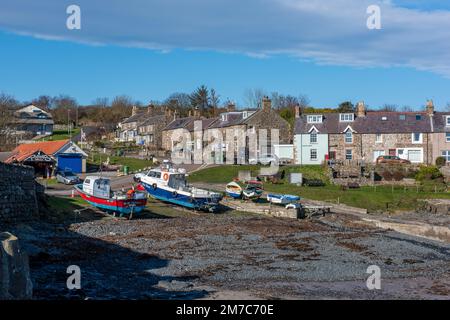 Craster un petit village de pêcheurs sur la côte de Northumberland Royaume-Uni Banque D'Images