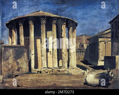 Temple de Vesta à Rome, peinture à l'huile sur toile par Franz von Lenbach, 1858-1859 Banque D'Images