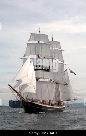 Dutch brig Morgenster, début de la course de Port Rush, 2008 Banque D'Images