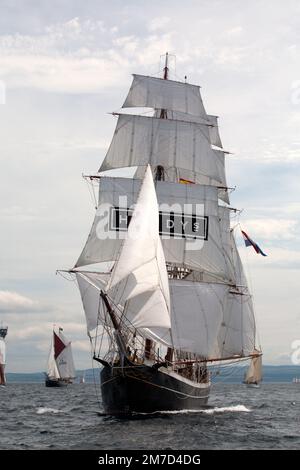 Dutch brig Morgenster, début de la course de Port Rush, 2008 Banque D'Images