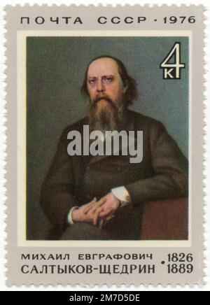 150th anniversaire de naissance de Mikhail Yevgrafovich Saltykov-Shchedrin (1826-1889) Banque D'Images