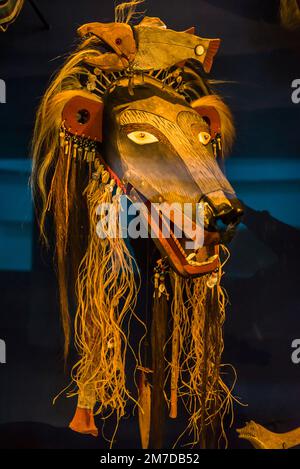 Masques rituels indiens, Musée national des Indiens d'Amérique, Washington, D.C., États-Unis Banque D'Images