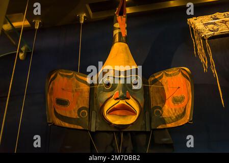 Masques rituels indiens, Musée national des Indiens d'Amérique, Washington, D.C., États-Unis Banque D'Images