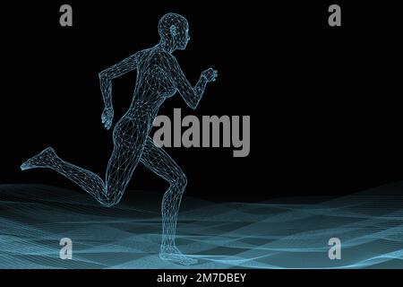 Illustration vectorielle abstraite du corps humain sur fond blanc. Illustration de Vecteur