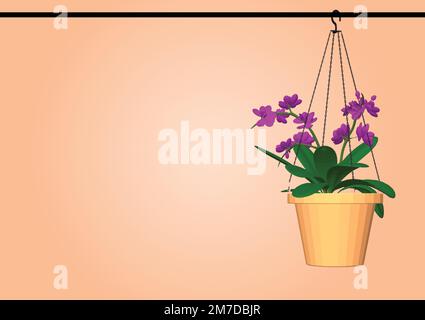printemps fleurs colorées en pots vecteur Illustration de Vecteur