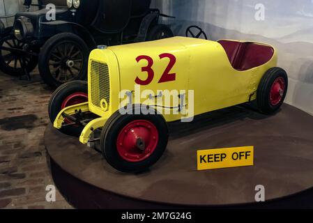 Voiture pour enfants. Musée Hagley, Wilmington, Delaware, États-Unis Banque D'Images