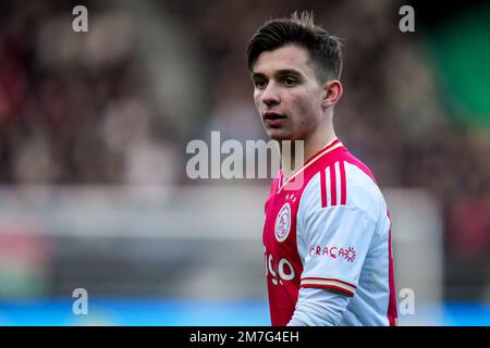 NIJMEGEN, PAYS-BAS - JANVIER 8: Francisco Conceicao d'Ajax pendant le match néerlandais Eredivisie entre N.C.A. Nimègue et Ajax au Goffertstadion sur 8 janvier 2023 à Nimègue, pays-Bas (photo de René Nijhuis/Orange Pictures) Banque D'Images