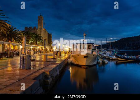 Komiža, île de vis Banque D'Images