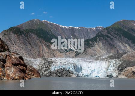 États-Unis, se Alaska, passage intérieur, forêt sauvage de Terror, Tracy Arm, Glacier North Sawyer. Banque D'Images