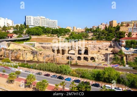 Vue sur la ville catalane de Tarragone, Espagne Banque D'Images