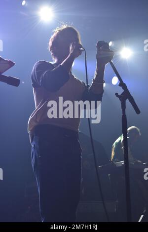 Jagwar Ma en concert au Webster Hall à New York Banque D'Images