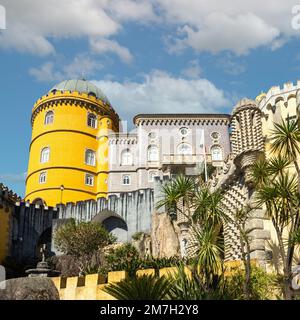 Palais de Pena à Sintra, Portugal Parc National Banque D'Images