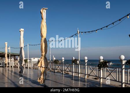 Remblai de la plage de Lanzheron à Odessa, Ukraine Banque D'Images