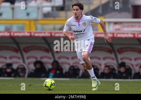 Turin, Italie, le 23rd décembre 2022. Leonardo Sernicola des États-Unis Cremonese lors du match amical au Stadio Grande Torino, Turin. Le crédit photo devrait se lire: Jonathan Moscrop / Sportimage Banque D'Images